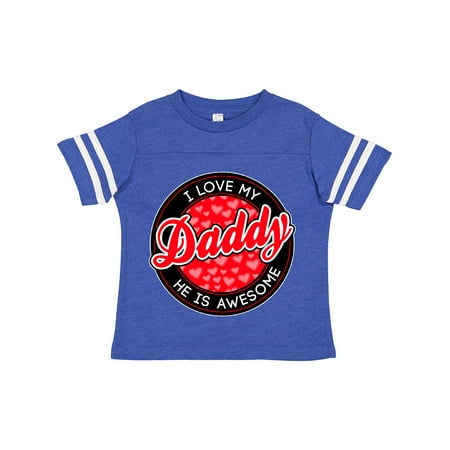 

Inktastic I Love My Daddy Gift Toddler Boy or Toddler Girl T-Shirt
