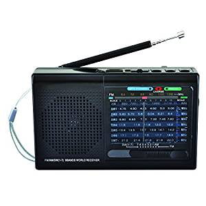 Supersonic 9 Band Bluetooth Radio (Black) (Best World Band Radio)