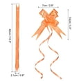 thumbnail image 2 of Unique Bargains 2.8inch Pull Bows Present Wrapping String Bows Ribbon Gold Thread Style Orange 40 Pack, 2 of 6