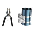 thumbnail image 1 of DYNWAVECA Piston Ring Compressor Tool Steel Car Engine Piston Ring Installer Removal 4inch, 1 of 8