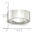 thumbnail image 7 of 925 Sterling Silver 8mm Flat Band Ring Size 11, 7 of 7