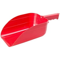 Miller Manufacturing Heavy Duty Plastic Livestock Feed Scoop, Red, 5 Pint Capacity