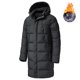 thumbnail image 1 of Hombres 2023 invierno nuevo más largo cálido grueso capucha Parkas chaqueta abrigo hombres otoño prendas de vestir trajes clásico a prueba de viento bolsillo Parka hombres Tan Jianjun unisex, 1 of 2
