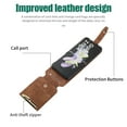 thumbnail image 2 of Allytech Zipper Wallet Case for Samsung Galaxy Z Flip4 with Wrist Strap & Shoulder Strap, Premium PU Leather Card Slots Kickstand Magnetic Clasp Shockproof Protective Cover Case - Brown, 2 of 7