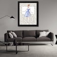 thumbnail image 3 of Elissa Della-Piana 20x24 Black Modern Wood Framed Wall Art Titled - 50s Fashion I, 3 of 6