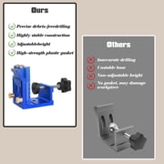 Petyoung Pocket Hole Jig Tool Kit,Pocket Hole Drill Guide Jig Set for 15° Angled Holes,Portable Wood Pocket Hole Screw Clamp System for Woodworking,Blue,Adjustable Carpentry Tool (Blue)