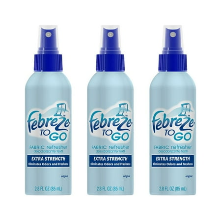 Febreze To Go 2.8 FL OZ Extra Strength Fabric Refresher Original Scent (3 PACK)
