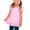 Pink, variant on Girls T Shirt Bubble Short Sleeve Crewneck Cotton Comfy Cute Tees Summer Ruffle Tops for Kids Teens 1-15 Years