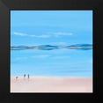 thumbnail image 2 of Hasen, Jan 12x12 Black Modern Framed Museum Art Print Titled - At The Beach II, 2 of 5