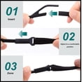 thumbnail image 4 of Sangle de Lunettes - 3 Pcs Sangle de Lunettes Réglable et 2 Pcs Ensemble de Combinaison de Tissus pour Lunettes - Convient aux Sangles de Lunettes pour Hommes et Femmes, Lunettes pour Enfants, 4 of 5