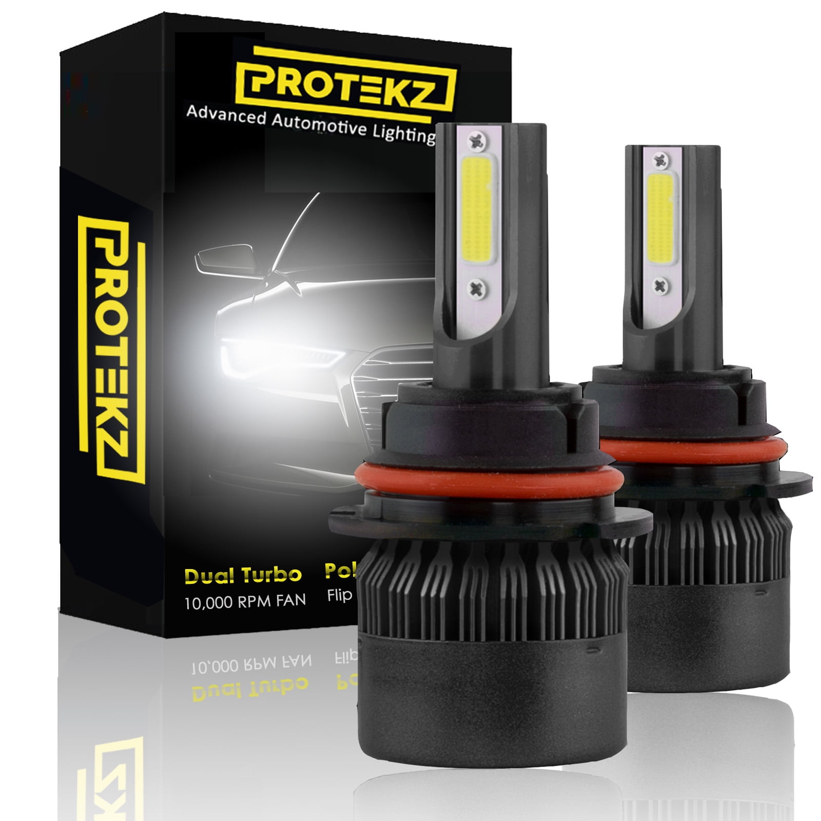 Protekz LED Headlight Kit 2 Bulbs CREE 9005 6000K for 2016-2019 Dodge Durango 