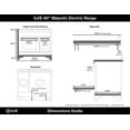 thumbnail image 2 of Ilve UMDI10NS3MBB 40 inch Majestic II Series Induction Range with 6 Elements; 3.82 cu. ft. Total Oven Capacity; TFT Oven Control Display; Bronze Trim; in Blue, 2 of 7