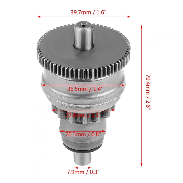 Gear , Starter Gear Assembly, Anti-Rust Metal Sturdy For Motor Scooter