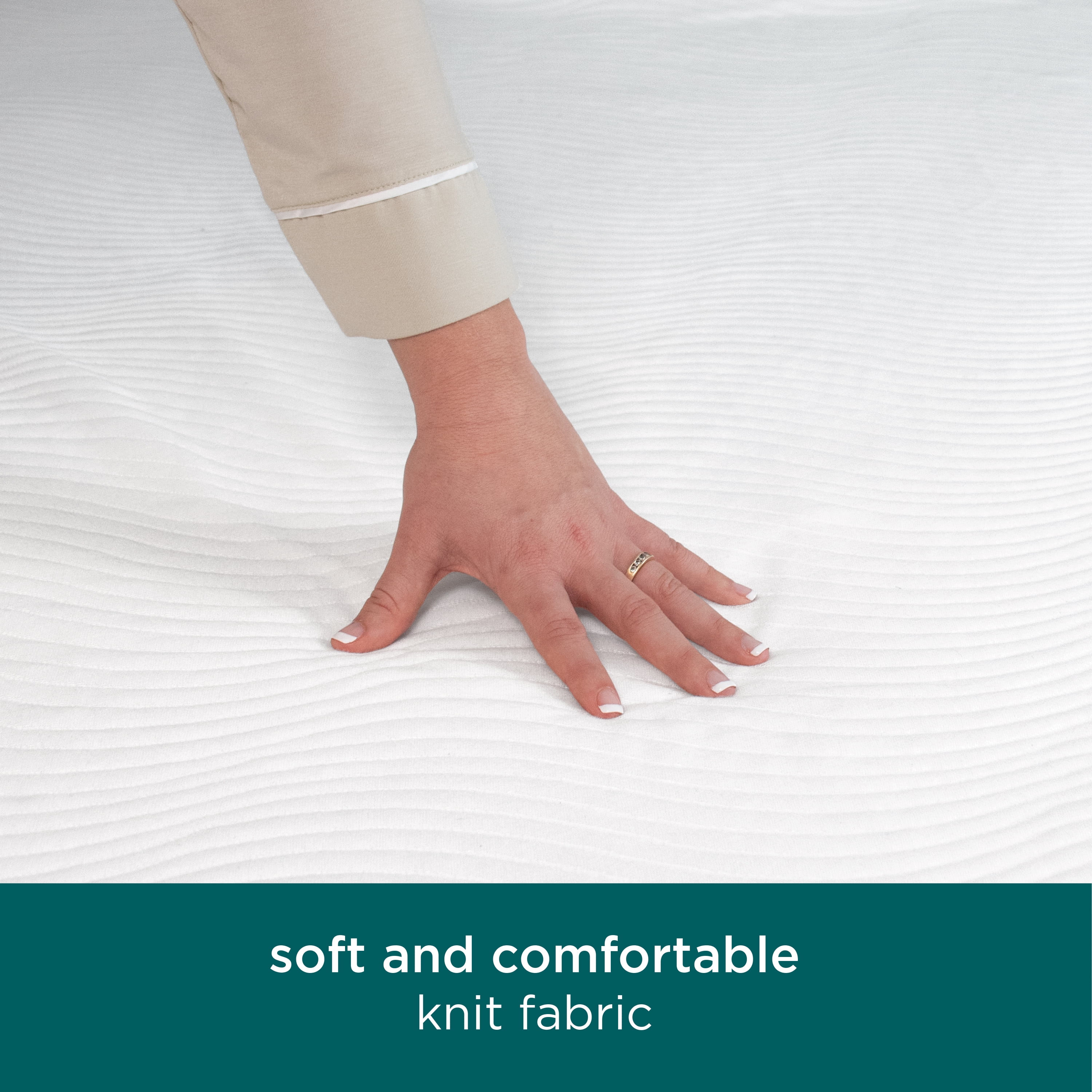AllerEase Comfort Collection Plush-Knit Mattress Cover Protector Queen - Fitted Waterproof