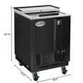 thumbnail image 3 of 25 in. Commercial Bottle Cooler in Black with Built-In Opener, ETL Listed, 5 cu. ft. (KM-BOC25-BK), 3 of 13