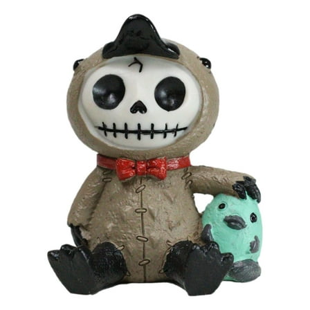 Furry Bones Platypus Bill Holding Egg Voodoo Skeleton Figurine Furrybones
