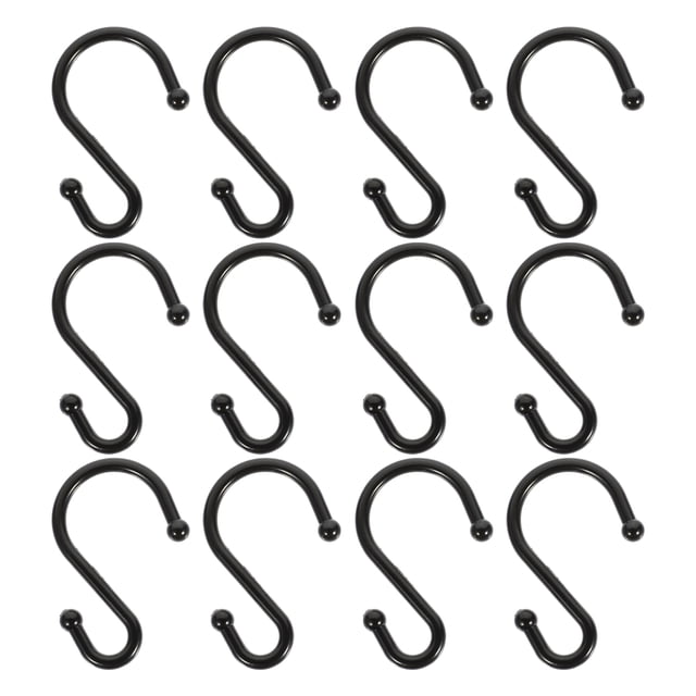 GOOHOCHY 12 ganchos para cortina de baño y ducha, con forma de S