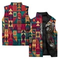thumbnail image 4 of Chaleco de invierno para el frío Chalecos de invierno para hombres Chaquetas con estampado escultural elegantes Ropa para hombres 2024 Ropa de calle Harajuku Sin mangas, 4 of 5