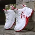 thumbnail image 4 of Men's High-top Casual Sports Shoes Fashion Outdoor Walking Shoes for Road Running; Lace-up Wear-resistant Versatile, 4 of 7