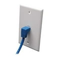 thumbnail image 6 of Eaton Tripp Lite Series Down-Angle Cat6 Gigabit Molded UTP Ethernet Cable (RJ45 Right-Angle Down M to RJ45 M), Blue, 3 ft. (0.91 m) - Patch cable - RJ-45 (M) to RJ-45 (M) - 91 cm - CAT 6 - down-angled connector, molded, stranded - blue, 6 of 9