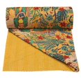 thumbnail image 2 of Vintage Kantha Quilt Indian Handmade Cotton Blanket Kantha Bedding Throw Bohemian Bed Cover Kantha Gudari, 2 of 4