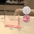 thumbnail image 5 of Capaso Acrylic Book Vase for Book Lovers, Cute Tabletop Vase, Pink, 5 of 9
