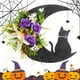 thumbnail image 5 of Corona Gato Y Con Flores para Puerta Halloween 30CM, 5 of 9