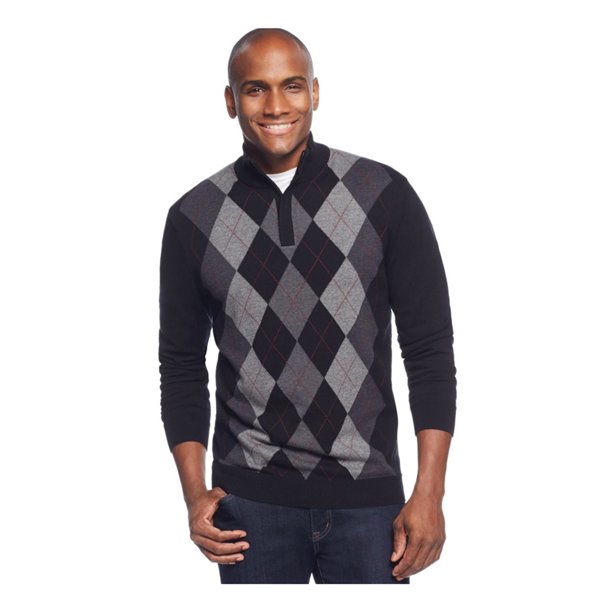 argyle quarter zip