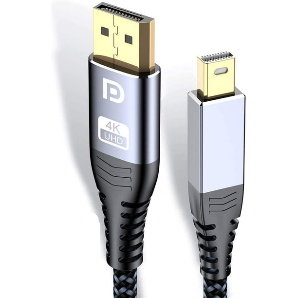 Mini Displayport To Displayport Cable 10ft 4k 60hz 1080p 165hz 144hz Sweguard Mini Dp To Dp Cable Bi Directional Walmart Com