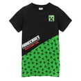 thumbnail image 1 of Minecraft Boys/Girls Creeper Colour Block T-Shirt, 1 of 7