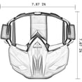 thumbnail image 3 of Motorcycle Goggles with Detachable Face Mask, Windproof, New Type of Motorbike Eyeweardustproof and Fogproof, Suitable for Bicycle/ATV/Desert off-Road Racing, Unise（camouflage）, 3 of 7