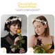 thumbnail image 4 of KAKOWELY Diadema con diseño de flor de perla, tocado decorativo, joyería para el cabello de novia para boda, 4 of 4