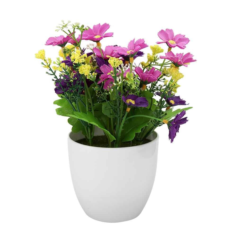 fake flower pots