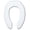 White, variant on Bemis 955SSCT Commercial Plastic Round Toilet Seat, Available in Various Colors