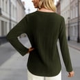 thumbnail image 5 of Long Sleeve Shirts for Women 2026 Spring Ribbed Crewneck Casual Basic Plain Tshirt Blouse Undershirt, 5 of 8