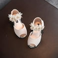 thumbnail image 5 of URMAGIC Girls Flower Sandals Wedding Party Princess Shoes Flats for Kid Toddler, 5 of 5