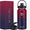 Red Black Gradient, variant on GEDUX 64 oz Insulated Stainless Steel Water Bottle, Half Gallon Water Bottle with 2-in-1 Chug & Straw Lid and Handle, Leak Proof Wide Mouth Vacuum Tumbler for Gym Travel