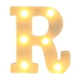 thumbnail image 2 of Bilqis Deals Alphabet LED Letter Lights Light Up White Plastic Letters Standing Hanging A-M &, 2 of 3