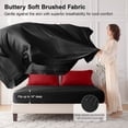 thumbnail image 6 of Sasttie 7 Pieces Queen Comforter Set, Reversible Bed in a Bag, All Season Bedding Set with Comforter, Flat Sheet, Fitted Sheet, Pillowcases & Shams, Red & Black, 6 of 10