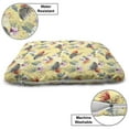 thumbnail image 3 of Summer Pet Bed, Tropical Season Exotic Forest Floral Bunch Assortment of Foliage Elements, Chew Resistant Pad for Dogs and Cats Cushion with Removable Cover, 24" x 39", Multicolor, by Ambesonne, 3 of 4