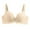 Beige, variant on LLYWEY Daisy Bra Clearance Running Sports Bras Women Ladies Cut-Out Bra Style-1420 Women's Plus Padded Bra Feature Adult Female Sport Sports Bras Black 36B