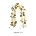 thumbnail image 3 of Kbndieu 6.5 Ft Fall Foliage Garland for Thanksgiving Decor Artificial Maple Leaf Hanging Autumn Vines Table Decorations Front Door Fall Decor for Home Wedding Party Mantle Fireplace Indoor Outdoor, 3 of 6
