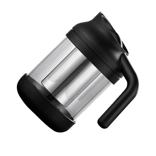 Bearachild Cafetera de té resistente al calor a prueba de fugas sellada reutilizable lavable desmontable antideslizante PP cafetera con asa Teteras 1100ML