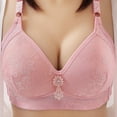 thumbnail image 3 of DORKASM Clearance Wireless Bras 38d Soft Wirefree Seamless Full Coverage Breathable Comfort T Shirt Bras for Women Pink 36, 3 of 4