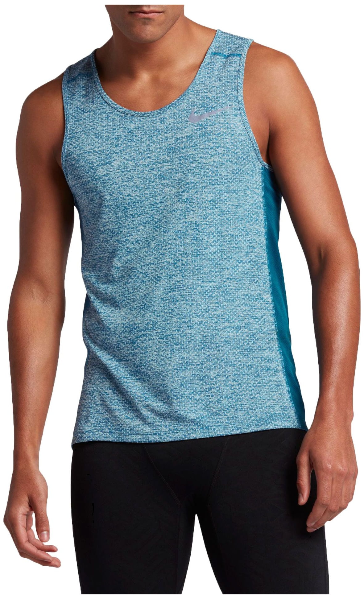 Nike - Nike Men's Miler Breath Sleeveless Running Shirt (Blue, Medium ...