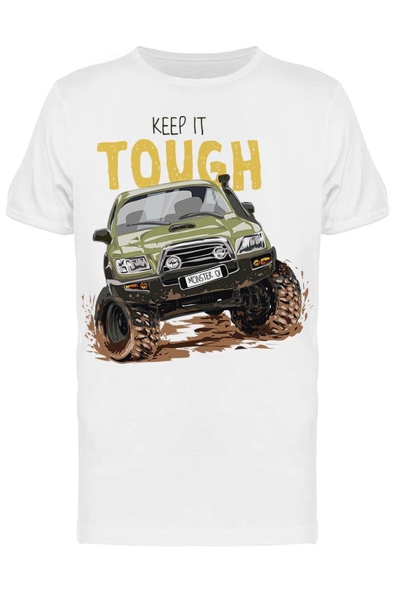 Tough 4X4 Off Road On Mud  T-Shirt Men -Image by Shutterstock, Male Medium