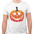 thumbnail image 2 of Pumpkin Face Ombre Shirt Unisex Large White, 2 of 5