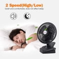 thumbnail image 5 of TN TONNY Ventilador convertible de escritorio y clip de 6 pulgadas, dos velocidades silenciosas, ventiladores de mesa para el hogar, ventiladores personales de CA con cable de 6 pies, ideal para el ho, 5 of 5