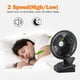 thumbnail image 5 of TN TONNY Ventilador convertible de escritorio y clip de 6 pulgadas, dos velocidades silenciosas, ventiladores de mesa para el hogar, ventiladores personales de CA con cable de 6 pies, ideal para el ho, 5 of 5
