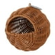 thumbnail image 4 of Cesta de flores tejida con forma de nido de pájaro, redonda, para colgar en pared, tejida a mano, para balcón, hogar y exterior., 4 of 9